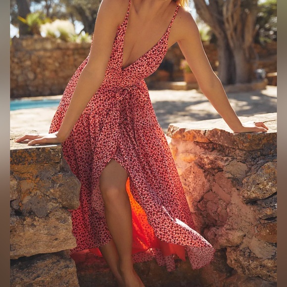 ❣️HP❣️Anthropologie Hutch Flutter Wrap Midi Dress NWT Size XSP - Picture 6 of 13